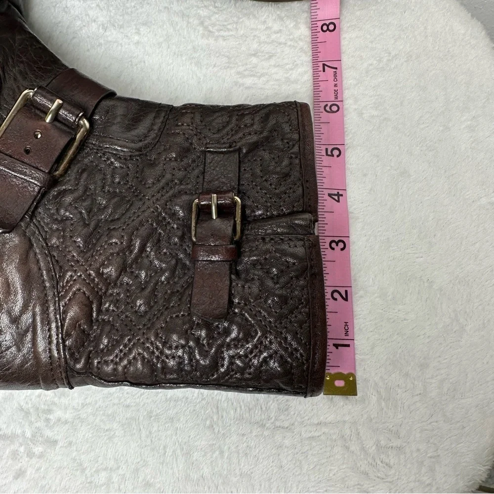 Tory Burch Chrystie Biker Boots Moto Bikercore Quilted Leather